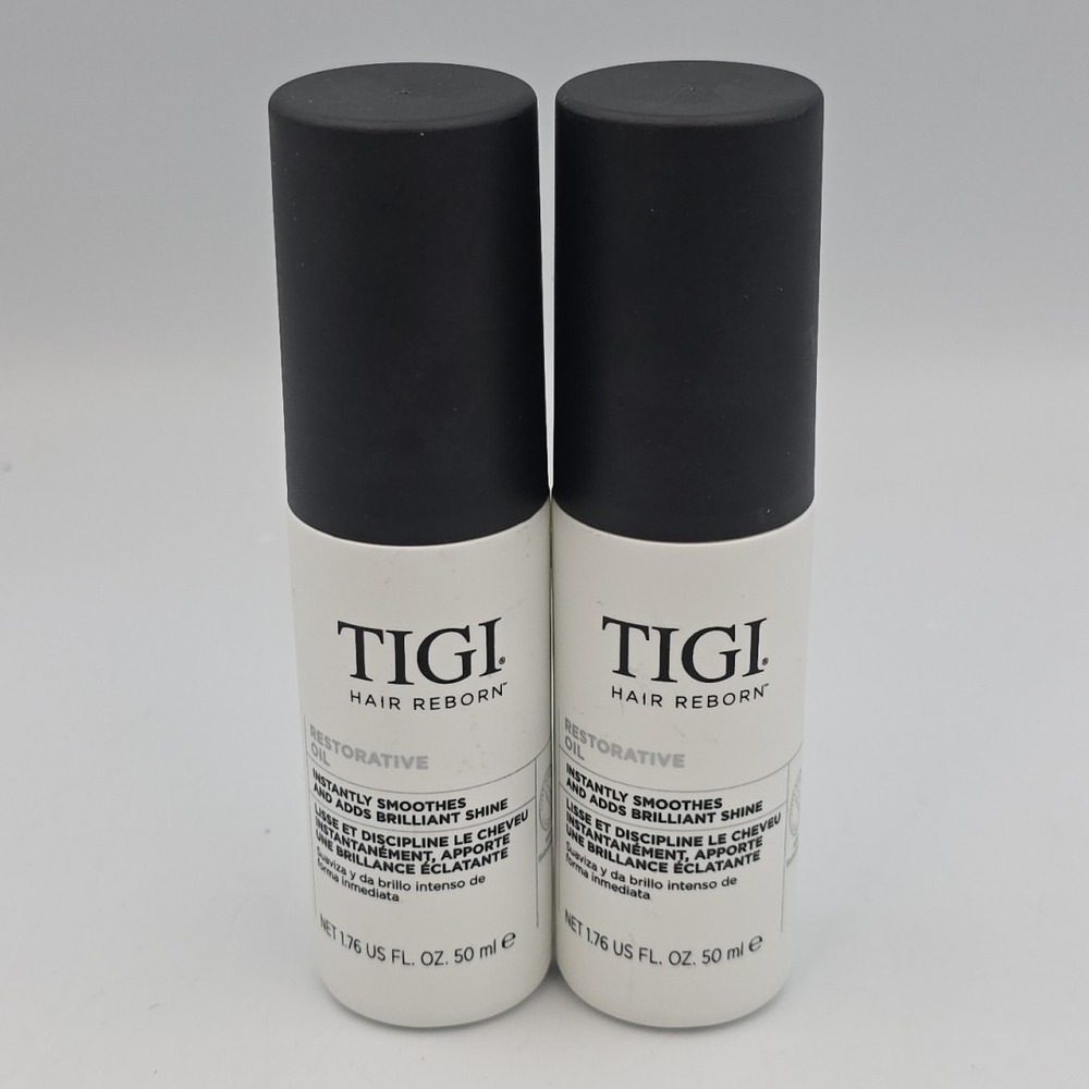 TIGI HAIR REBORN Restorative Oil 50ml Instantly Smooths‎ and Shines Lot Of 2